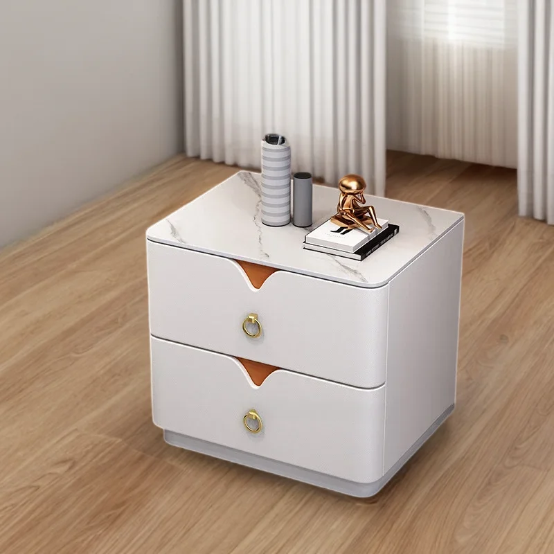 

Double Bedroom Bedside Cheap Cabinet Storage Cute Elegant Multifunction Home Unique Decoration Meuble Rangement Luxury Interior