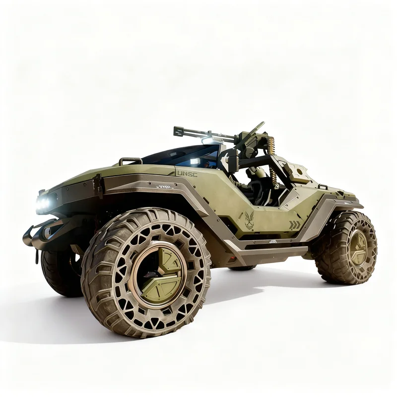 381pcs MOC M12 Warthog Halo Campaign Evolved Demo Space Model Building Blocks Architecture Toys Christmas Gifts Education Kids