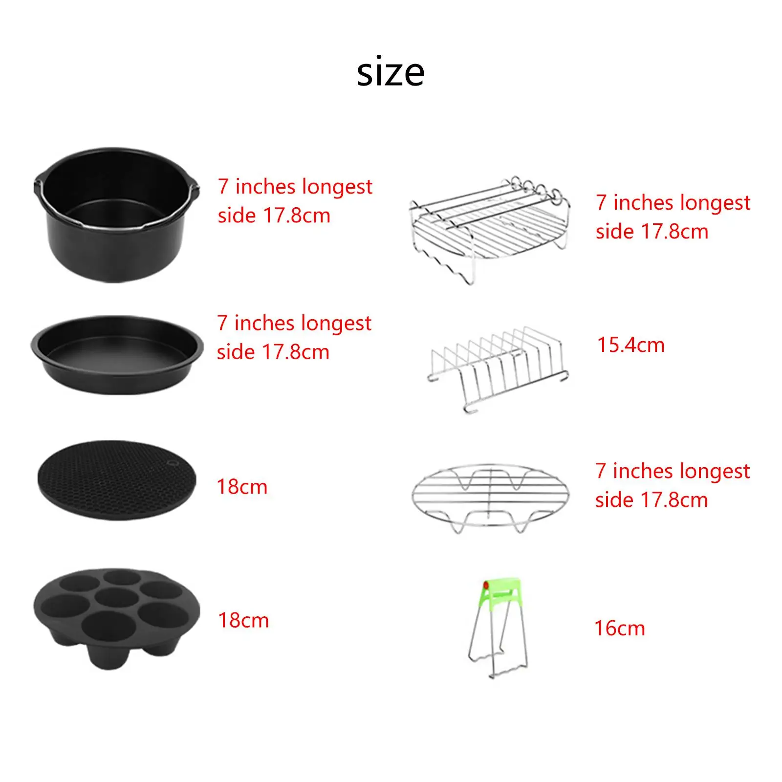 8x beztłuszczowa frytownica zestaw akcesoriów frytownica do pizzy zamiennik do pieczenia w domu