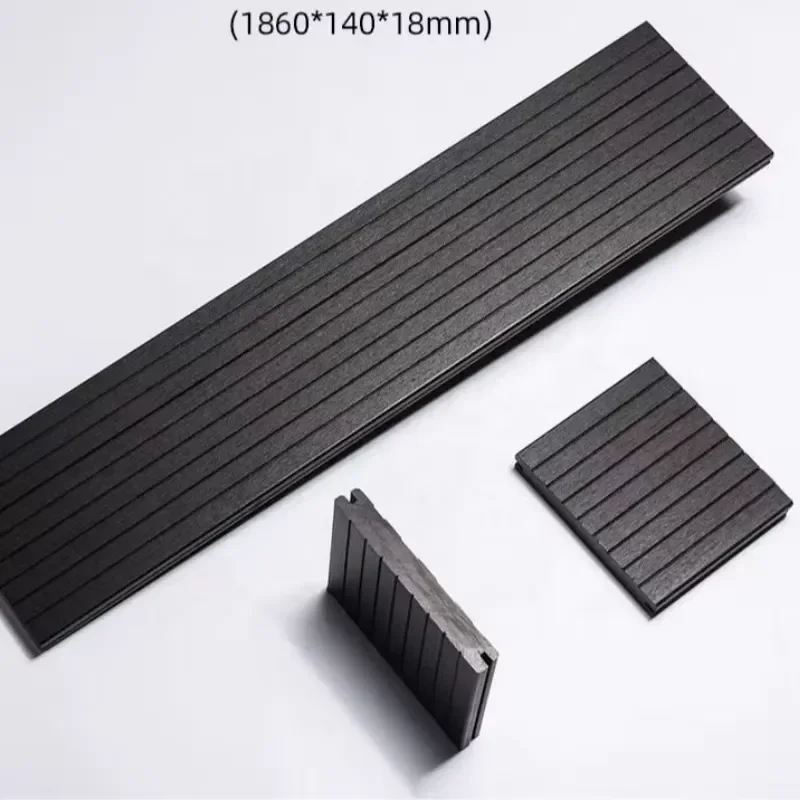 Factory Outdoor Decking Solid Bamboo Wooden Floor Durable Heavy Black Carbonized Hardwood Deck Boards Flooring