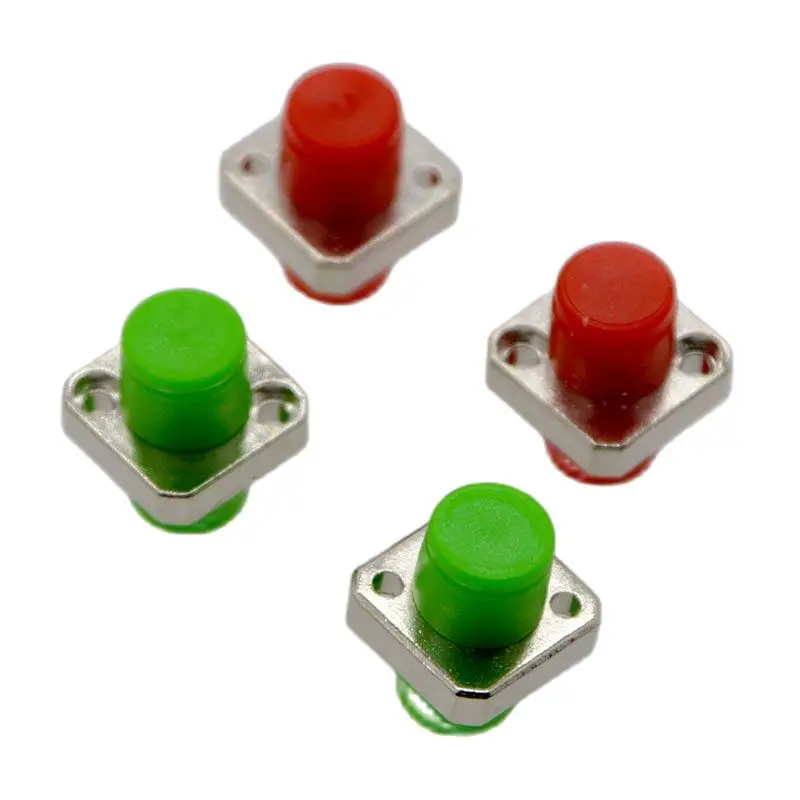 GONGFENG 10PCS Optical Fiber Connector Adapter FC/PC, FC/APC Zinc Alloy Square Coupler Flange  Special Wholesale