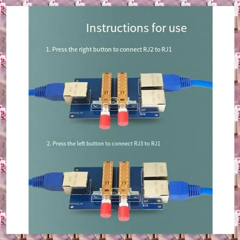 2025 1Set 2-Port Rj45 Internes Und Externes Switcher-Kabel Breitband 2-In-1-Out Netzwerk Port Splitter Modul PCB, 1Set 2-Port Rj4