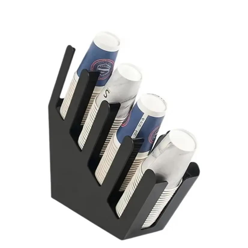 

Thickened Acrylic Wood Cup Holder Coffee Milk Tea Molded Cup Rack Paper Cup Holder Wood Cup Taker