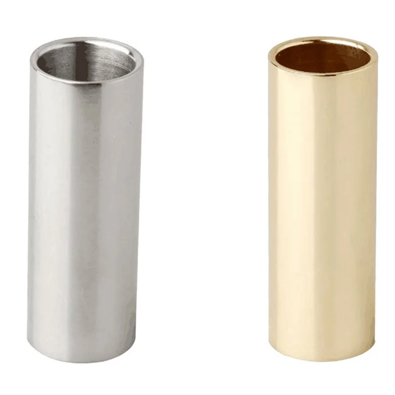 Deslizador deslizante de guitarra de Metal de acero inoxidable, nudillo de dedo, diapositivas de cuerda, tono para accesorios de instrumentos de cuerda de guitarra-B60B