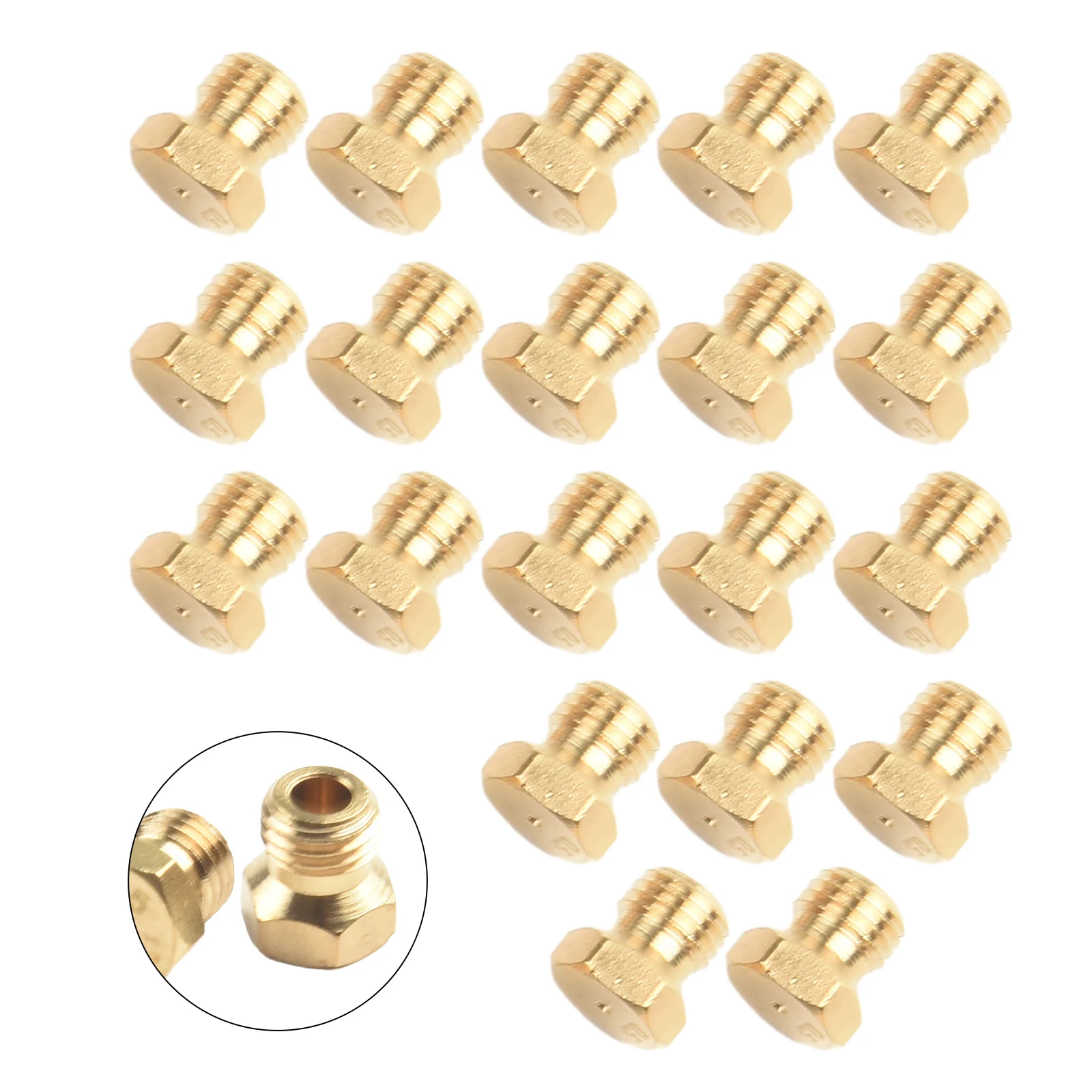Jet Nozzle Nozzles Barbecue Parts Brass Fire Hose Nozzles Orifice Kit Various Outdoor Cooking Propane Gas Nozzles