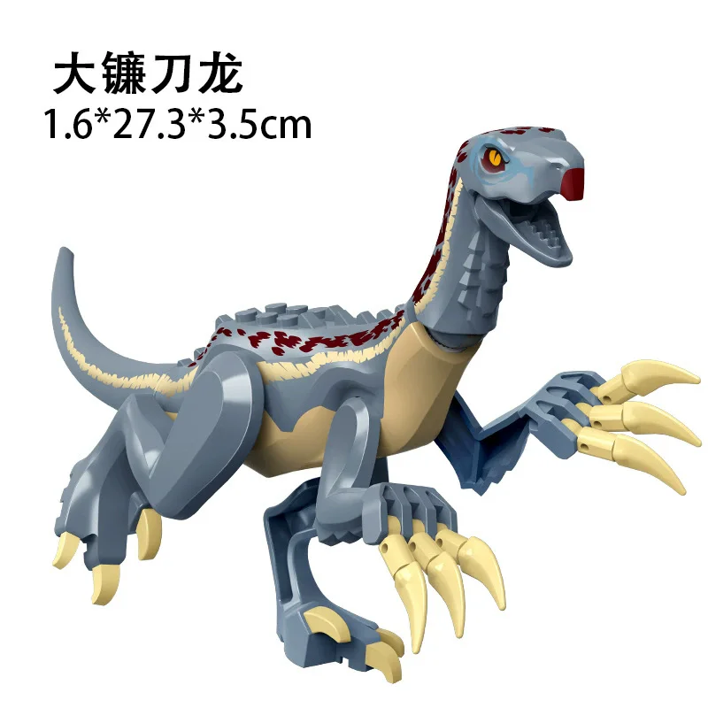 Simulierte Dinosaurier-Welt Velociraptor Raptor Bausteine Tyrannosaurus zum Zusammenbauen