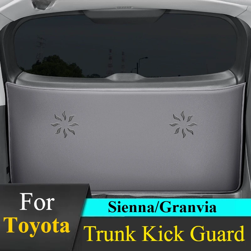 

Для Toyota Sienna/Granvia: Кожаная защита багажника от царапин - на клейкой основе 3M, без инструментов, элементы отделки салона