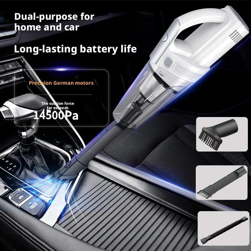 

Car Pet Hair Vacuum Cleaner Roller Brush Dual Motor Large Capacity Long Battery Wireless Car Home Dual-Use Carpet
