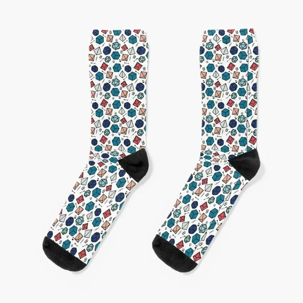 

dnd dice pattern Socks funny gift aesthetic Socks For Girls Men's