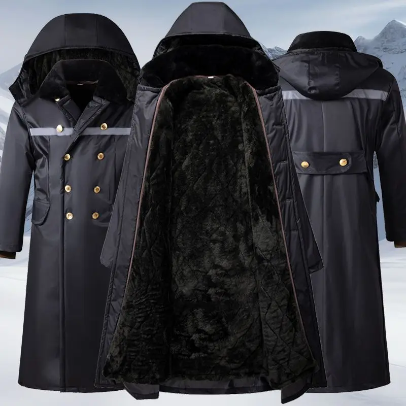 

Waterproof Long Length Thiened Arctic Fce Winter Coat Military Cotton Parka Detachable Hood for Cold Storage Workwear
