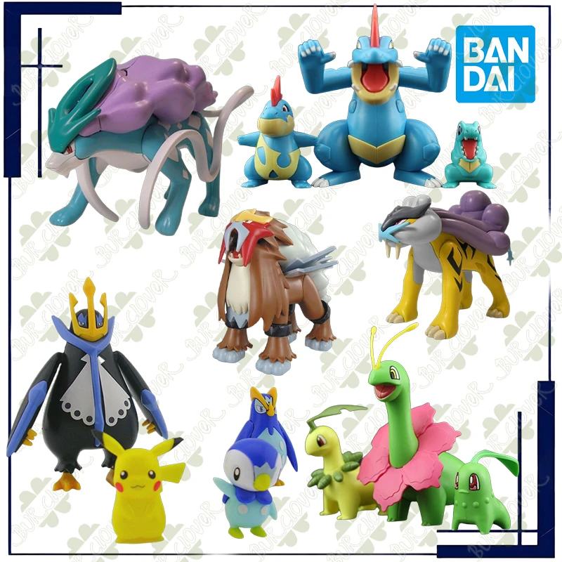 

BANDAI оригинальная серия Poketto Monsuta Evolution 1, аниме-фигурка, игрушки для детей, подарок