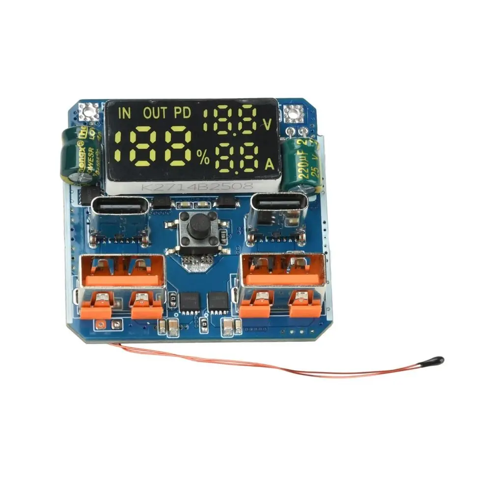 4S Configuration PD 100W Fast Charging Module Digital Display Lithium Battery Charger Buck-Boost Module 20V 5A Output