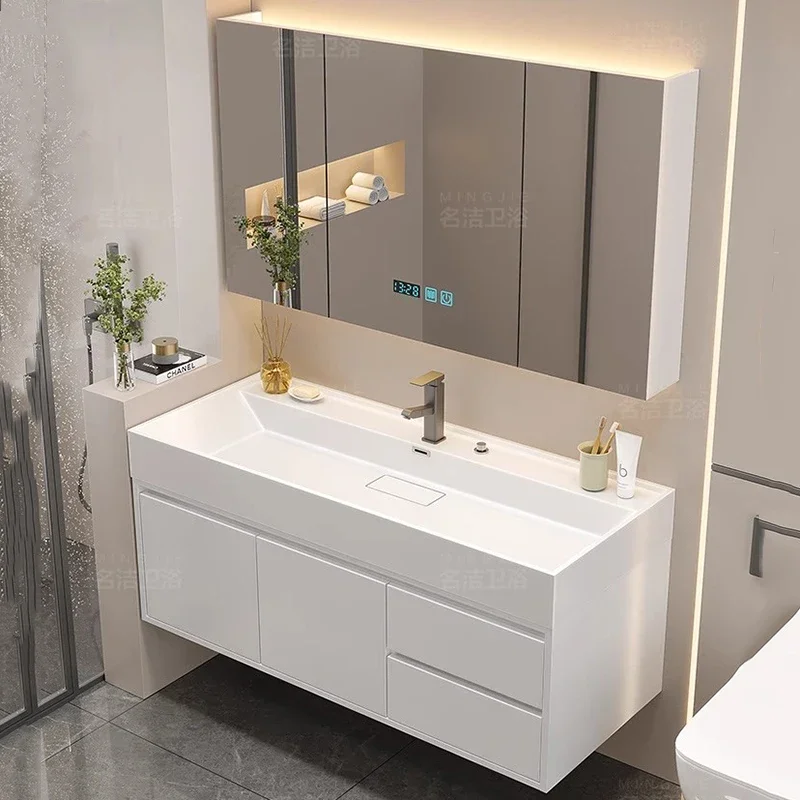 

Japanese Fashion Bathroom Cabinet Creative Unique Decoration Beauty Large Size Cupboard Professional Colchones Home Furniture