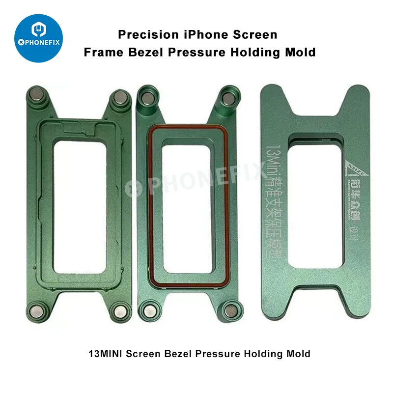 Imagem -04 - Molde de Fixação de Cola para Iphone Lcd Frame Display Screen Pressão Bisel Magnetic Holding Mold Iphone x xs 11 12 13 15 Pro Max