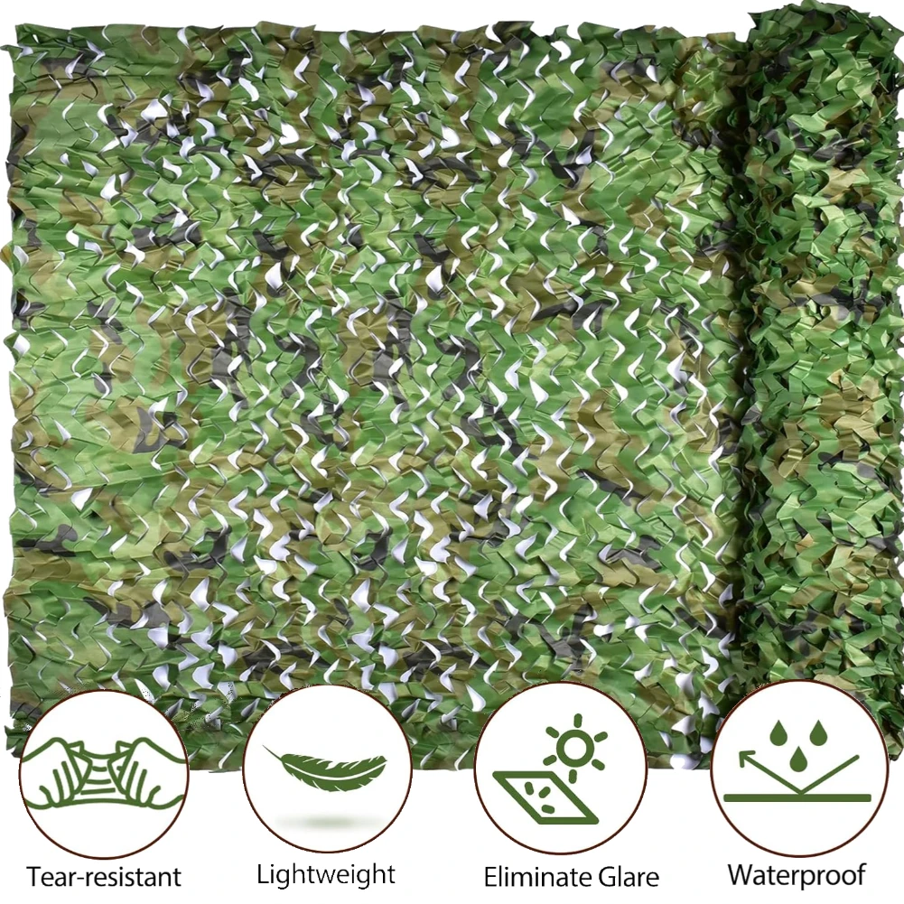 كامو المعاوضة التمويه صافي السائبة لفة ظلة شبكة شبكات للغابات اطلاق النار الصيد التخييم حفلة سيارة الشمس الظل ديكور خارجي #1
