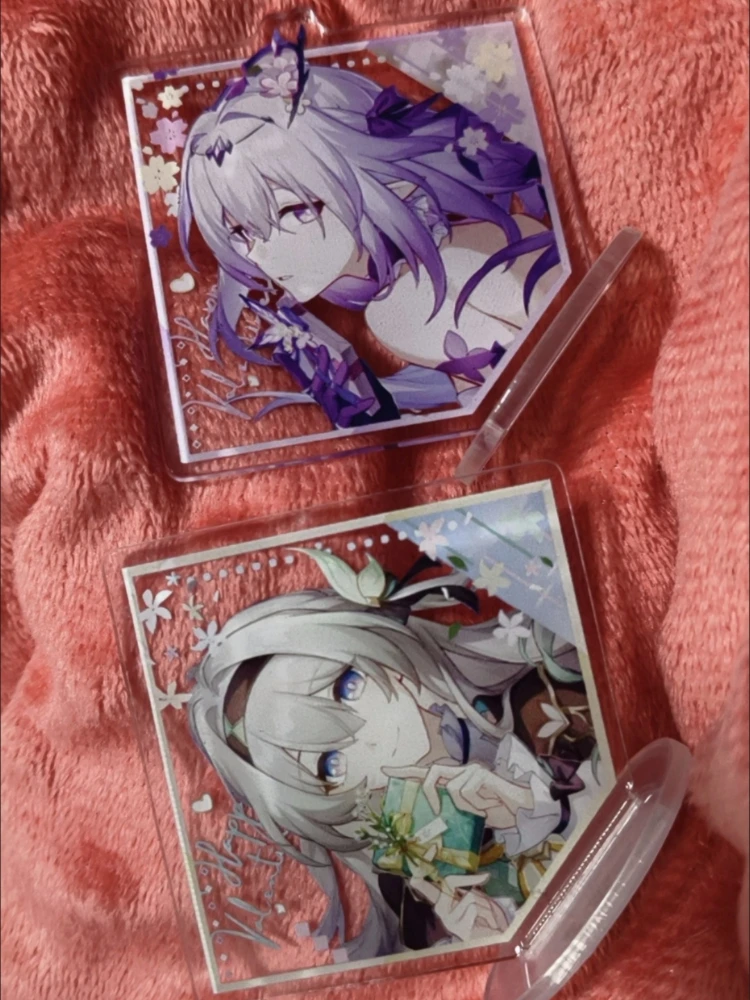 New Hot Game Honkai: Star Rail Castorice Firefly Small Acrylic Stand Model Plate Keychain Desk Decor Collection gift