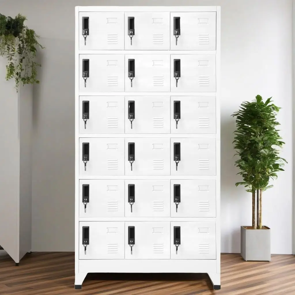 Locker Cabinet for White 35.4x15.7x70.9 Steel