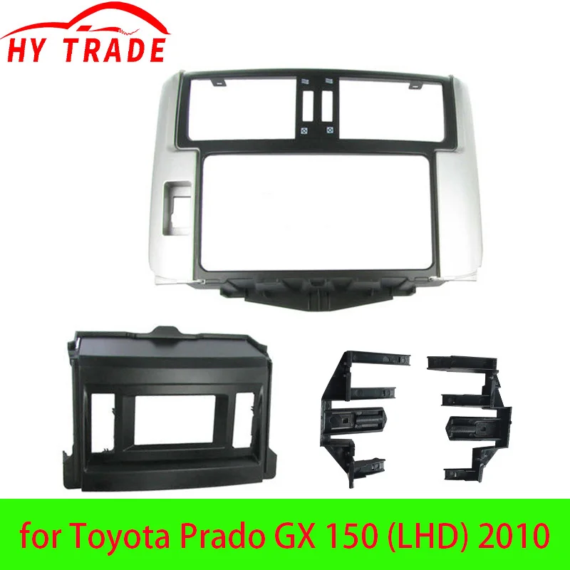 

HY автомобильный 2Din-радио, адаптер рамки для Toyota Prado GX 150 (LHD) 2010, комплект для установки стереоприборной панели, рамная панель