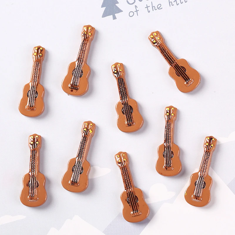 Creative Doll House Toy Accessories Resin Simulation Guitar Violin Diy Accessories Drop Glue Mobile Phone Case Accessories