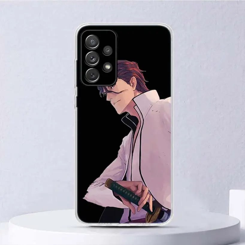 Bleach Aizen Sousuke Soft Case For Samsung Galaxy A15 A14 A13 A12 A55 A54 A53 A52 Phone Cover A35 A32 A33 A25 A23 A22 A05S A04S 