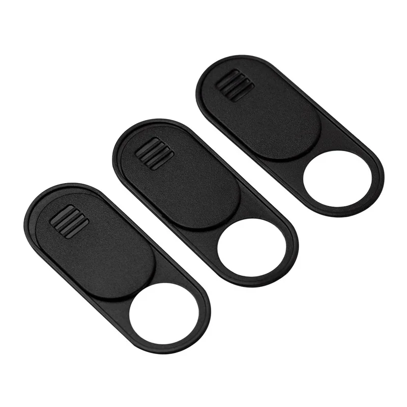 1/3/6pcs Universal Plastic Black WebCam Cover Shutter Magnet Slider Camera Cover for Laptop Mobile Phone Len Privacy Stickers