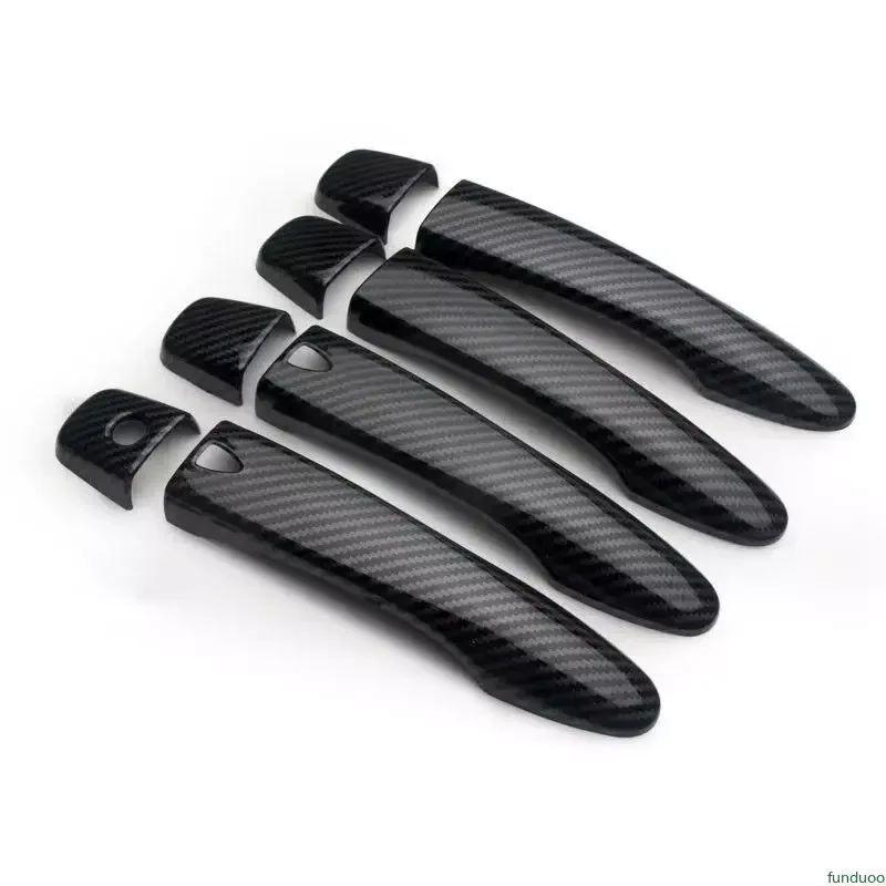 For Nissan X-Terra 2017 2018 2019 2020 2021 2022 XTerra Carbon Fiber Car Door Handle Bowl Cover Styling Accessories Sticker