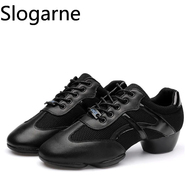 Lover Latin Dance Shoes Men Professional Stage Footwear Women Leather Dance Shoes Mesh Jazz Ballroom Dance Sneakers Sports Shoes