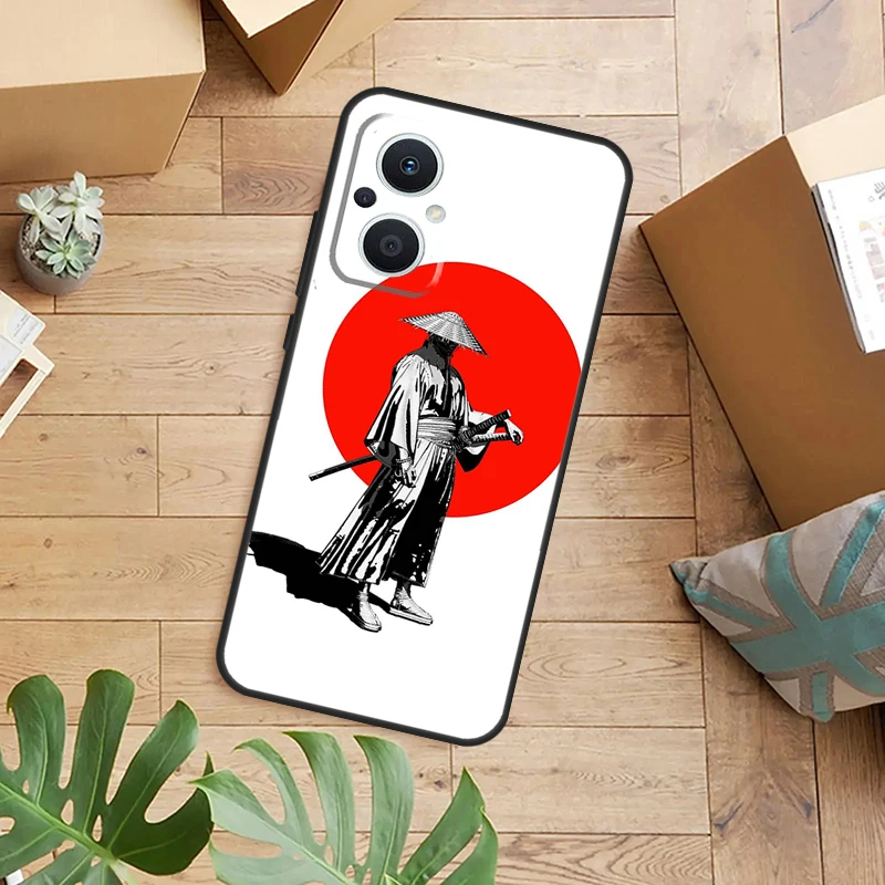 Funda de teléfono samurái japonés de Anime para OPPO Reno 14 12 11 13 F 10 Pro 8T 8 Lite OPPO Find X9 X8 X6 X5 Pro contraportada