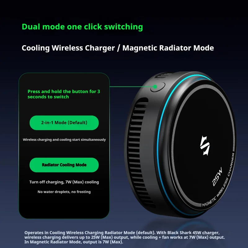 その他 THE FIRST FAN Magnetic Wireless Charger BLACK SHARK 25W Magnetic Wireless Charger