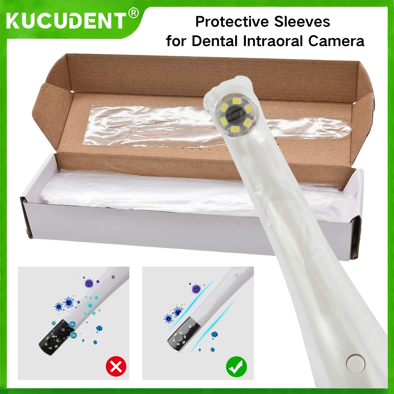 

500 шт./кор. одноразовые стоматологические эндоскопы, внутриротовая камера, защитные рукава, чехлы для лабораторных ручек