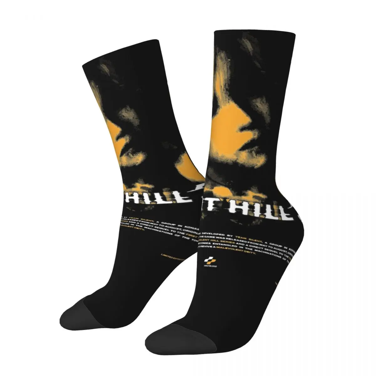 Autumn Winter Funny Women Men Silent Hill 3 Socks Non-slip Skateboard Socks