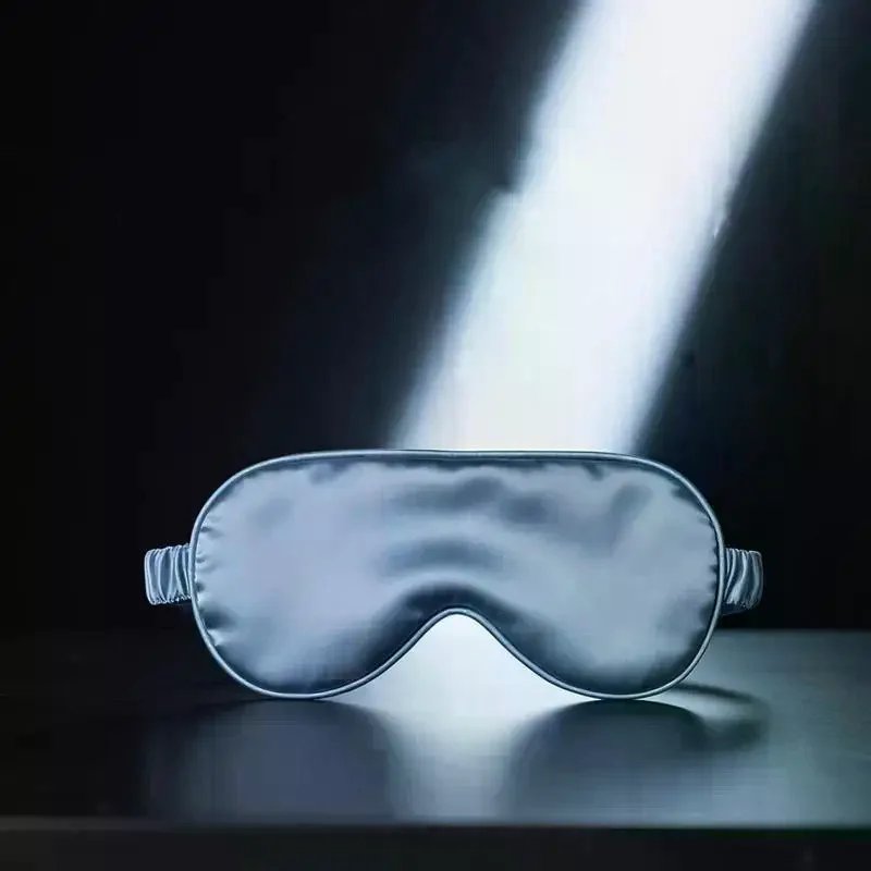 Silk Sleeping Eyeshade Light Blocking Breathable Travel Sleep Eye Mask Protective Safety Goggle Eye Wear Double-Sided