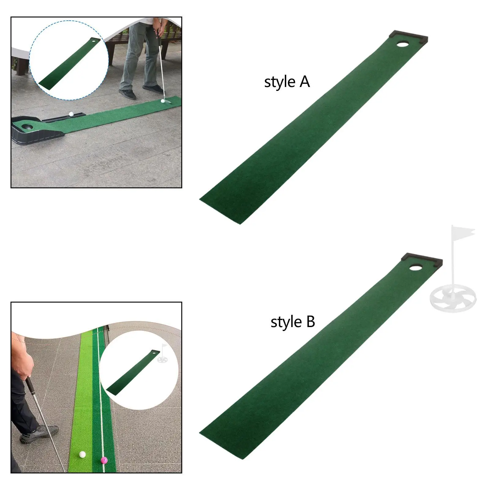 حصيرة وضع الجولف الخضراء معدات التدريب المحمولة التدريب المعونة 9 درجة المنحدر المدرب للاعبي الغولف مكتب المنزل
