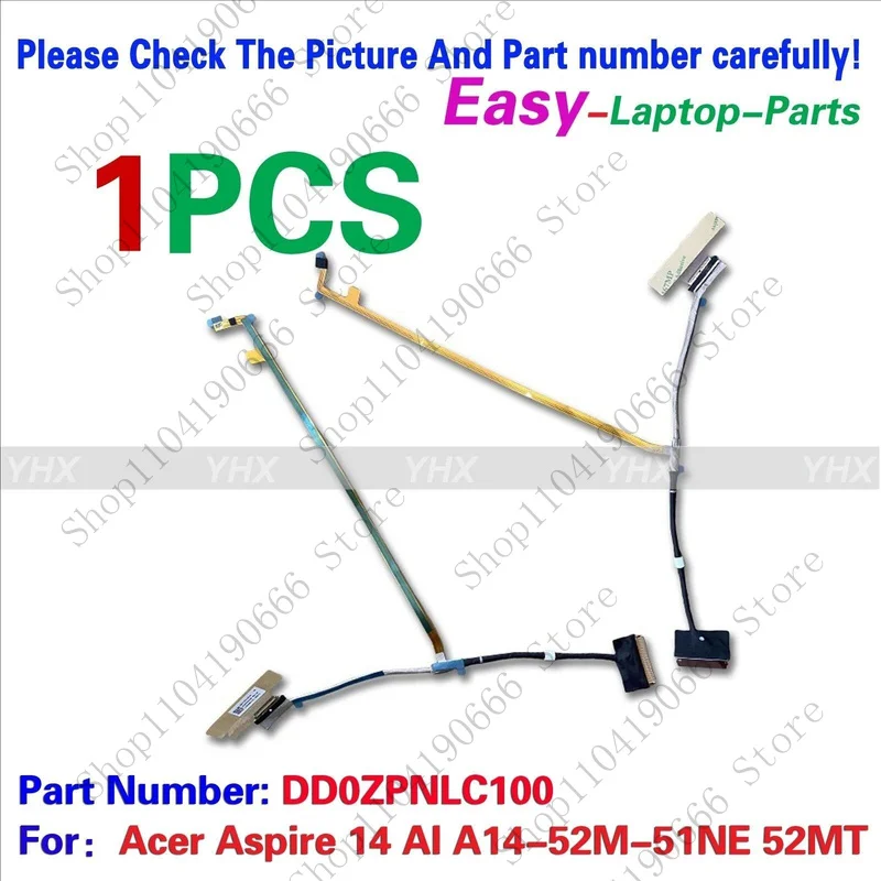 

bd New For Acer Aspire 14 AI A14-52M-51NE 52MT EDP CABLE DD0ZPNLC100.
