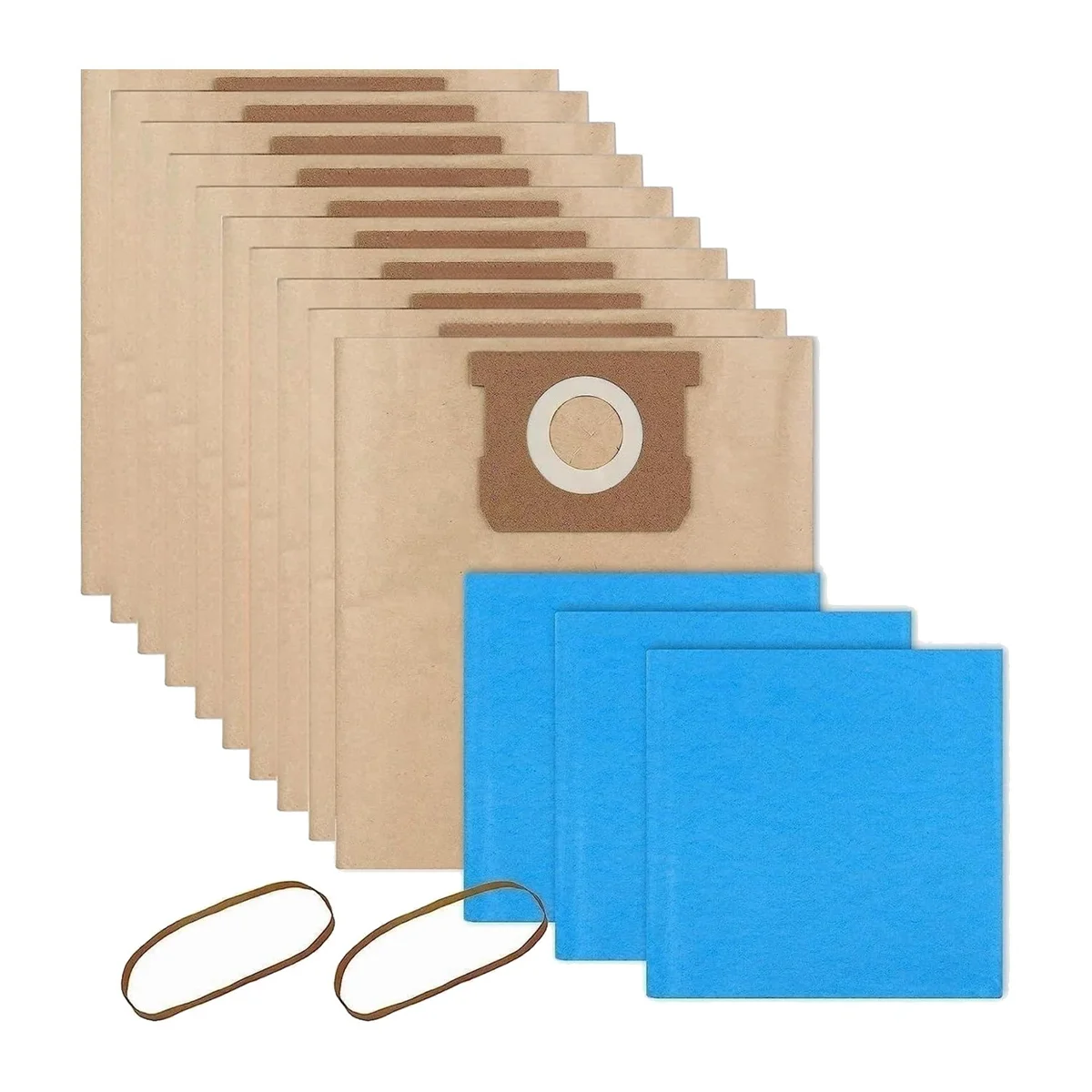 

Dust Bags19-3100 Vac Bags Compatible for 5 to 6 Gallon Wet Dry Vacuum, Dry Vacuum Cleaners Disposable and Reusable