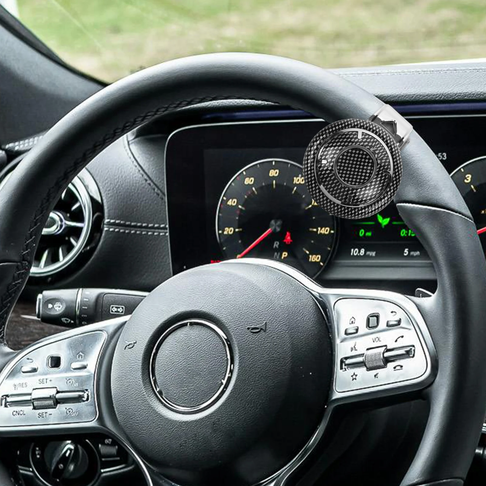 

Carbon Fiber Work-saving Steering Wheel Booster Knob for Trucks Universal Car Driving Accessories Steering Wheel Ball