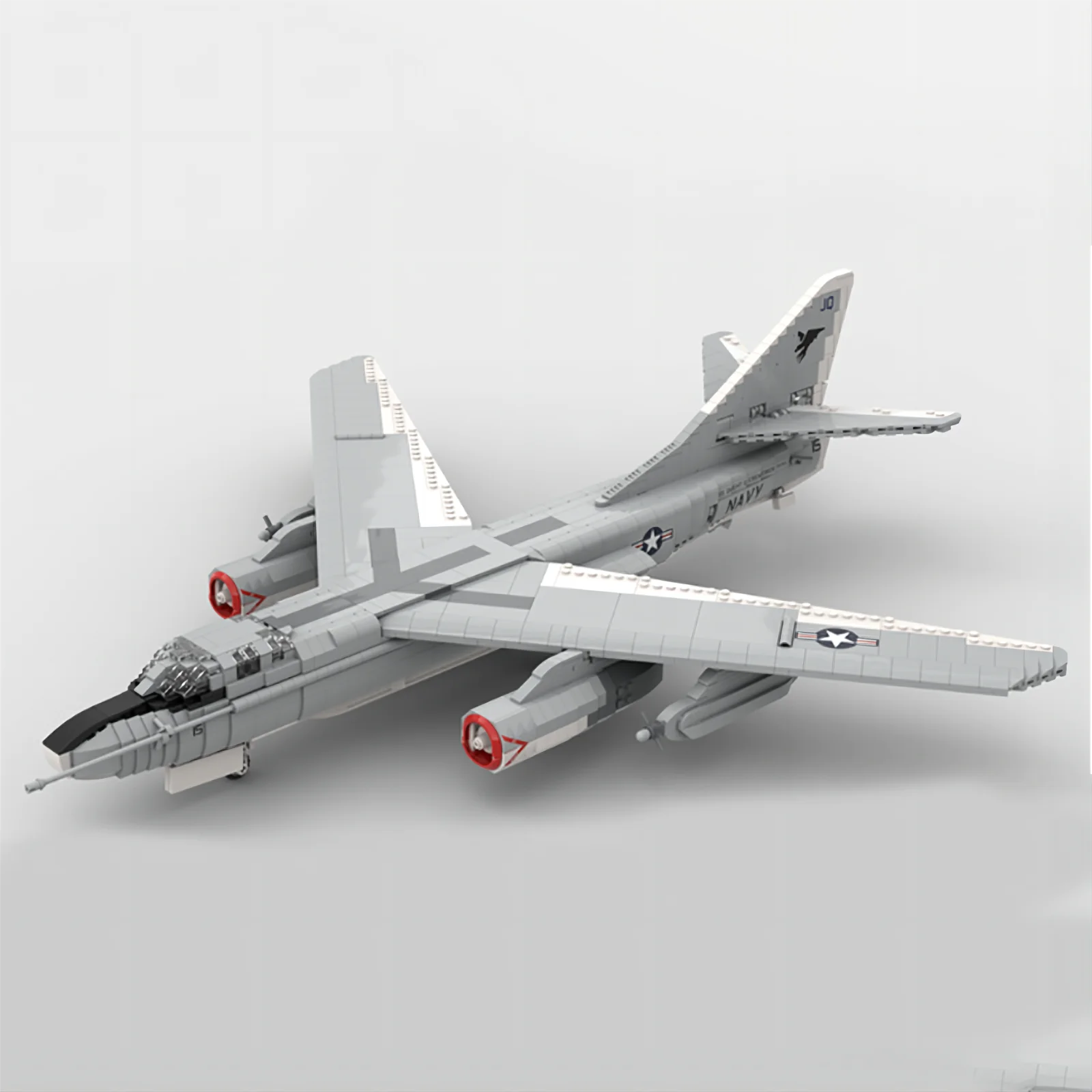 

Военный масштаб 1:35 класса EA-3B Sky Samurai Fighter, собранная игрушка из строительных блоков, не содержит наклеек