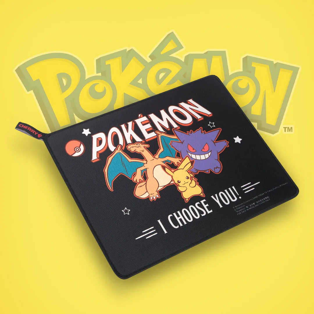 ポケモン共同ブランドのeスポーツマウスパッド-特大で厚い-細かい縫い目-シルキーマウスパッド-ゴム底-滑り止めと耐摩耗性