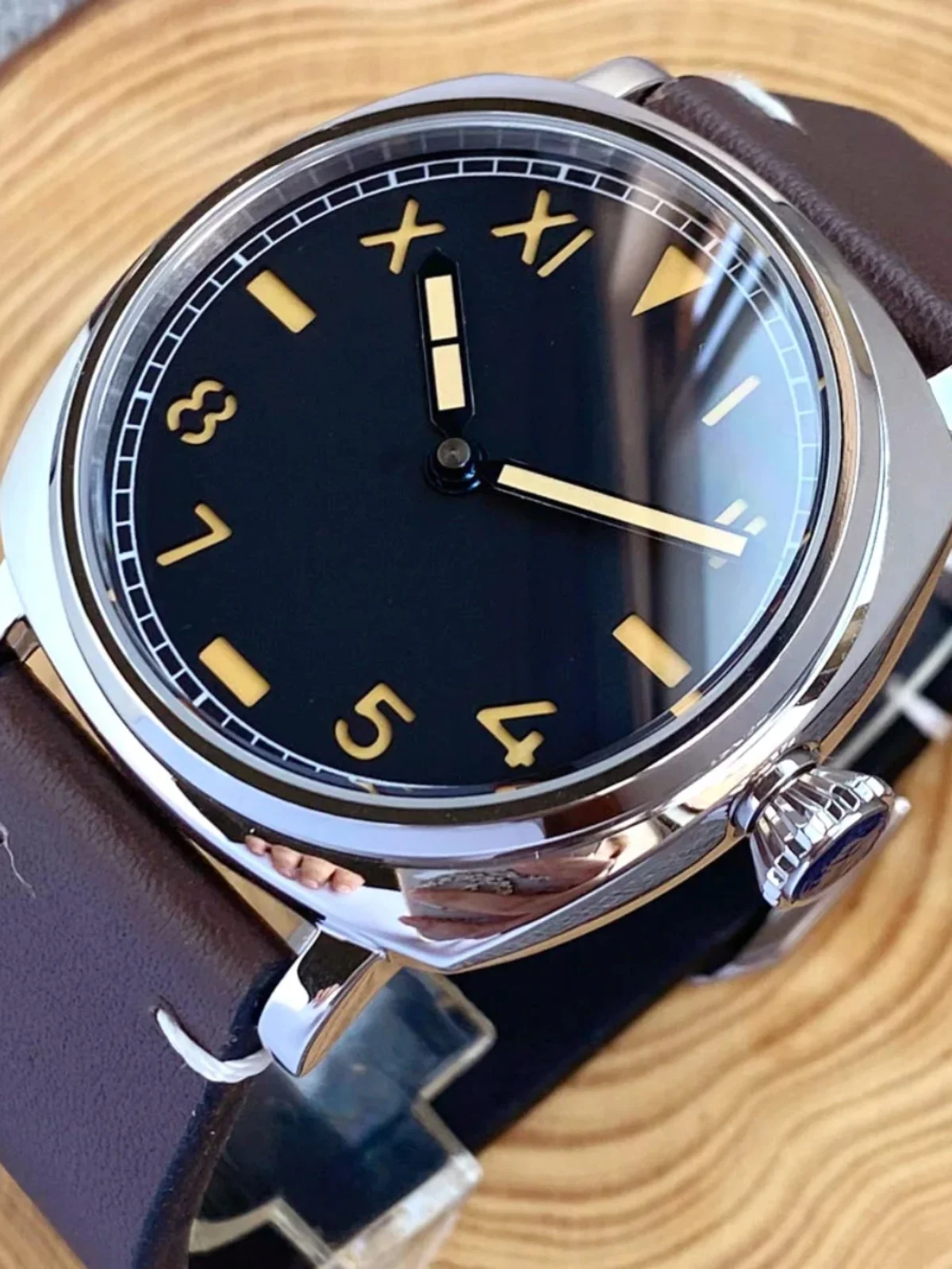 Men's Mechanical Watch NH35 Square Dial 42mm Mechanical Wristwatch Water-Resistant Sapphire Crystal 316L Stainless Steel