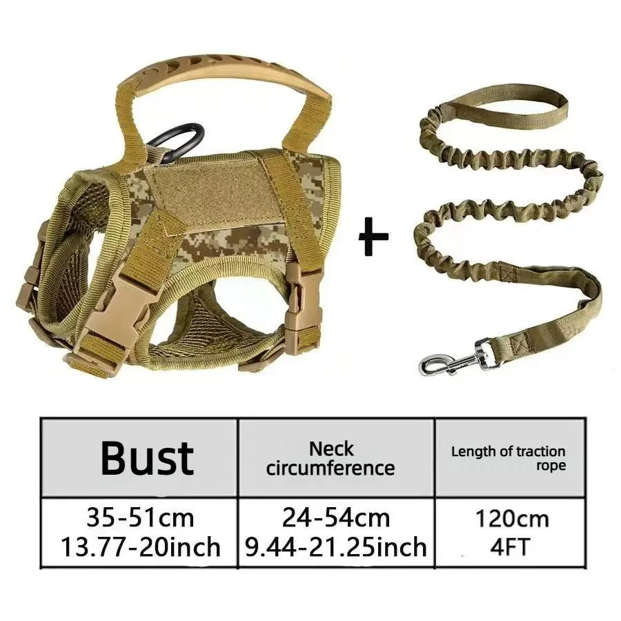 Tactical vest for kittens and small dogs military harness for cats traction strap to prevent escape breathable with 2 Stickers - view 6