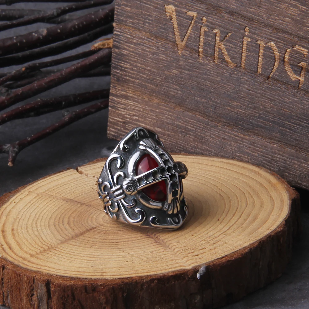 Never Fade Cross Shape Men's Stainless Steel Ring
