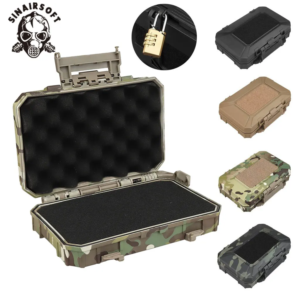 Tactical Pistol Safety Case with Foam Padded  Airsoft Handgun Case Box Protective Toolbox Suitcase Hunting Accessories