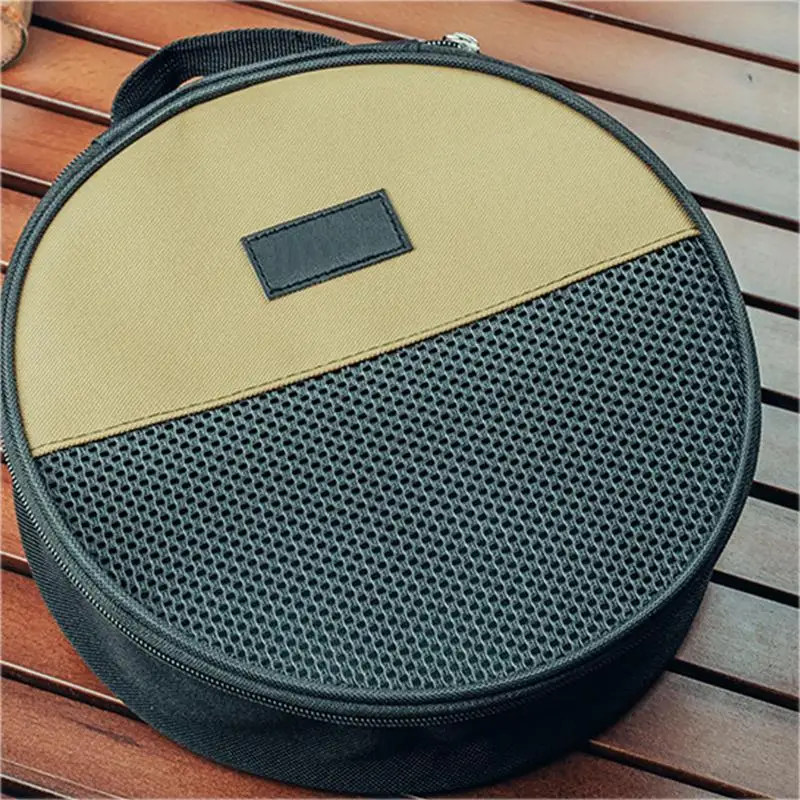 Oxford Cloth Camping Cookware Sundries Carrying Bag Waterproof Plate Dishes Bowl Storage Pouch For Outdoor Camping Hiking Picnic