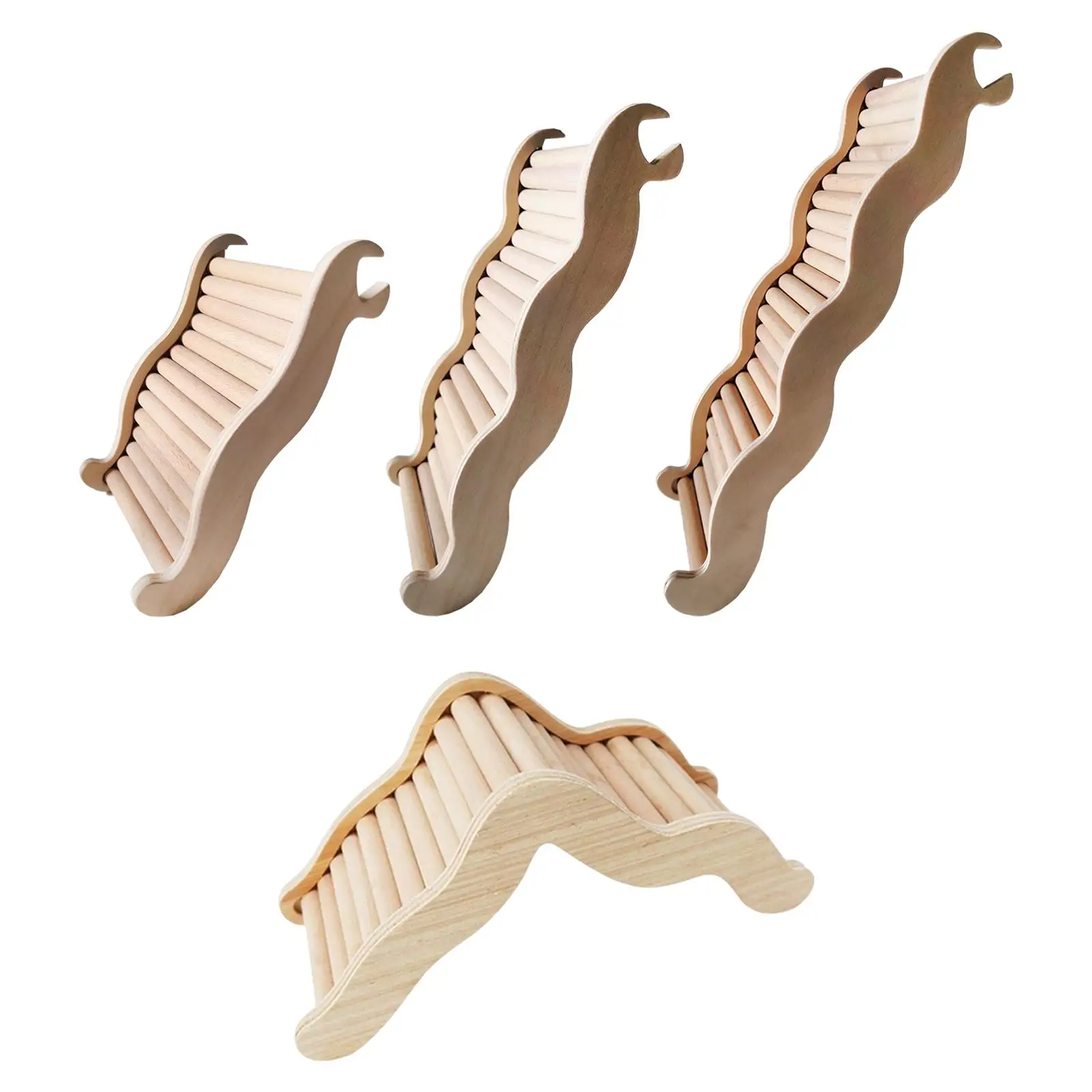 Escaliers de hamster en bois, jouet d'exercice décoratif, plate-forme d'accessoires, cadeau