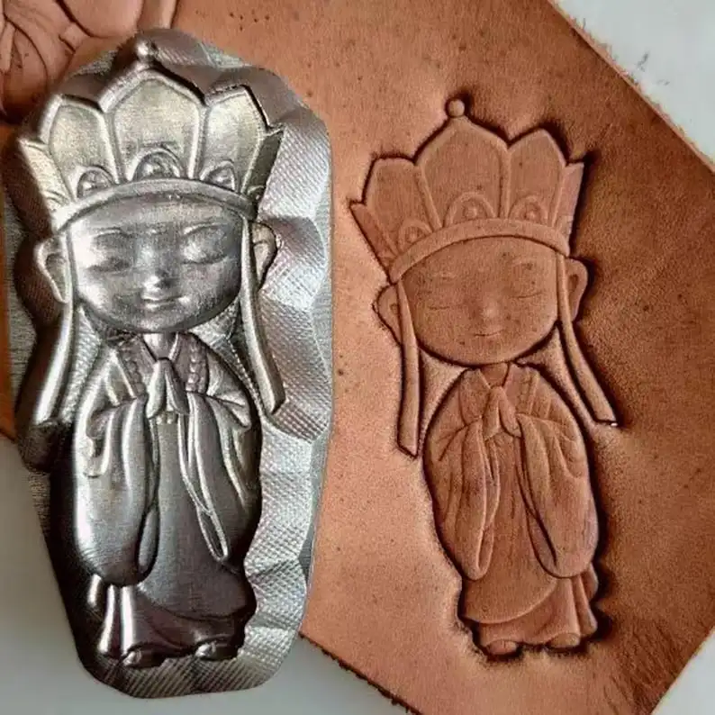Cupid Cartoon Character Three-Dimensional Leather Embossing Die  Aluminum Alloy 3D Mold for Leather Craft