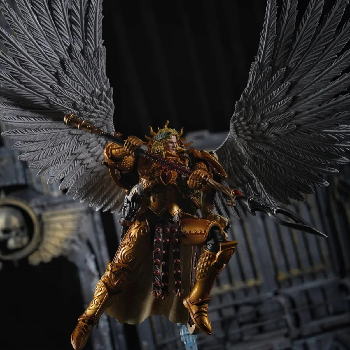 Joy Toy Warhammer The Horus Heresy Action Figure Blood Angels Sanguinius Primarch of the IXth Legion Figurine con articolazioni articolate