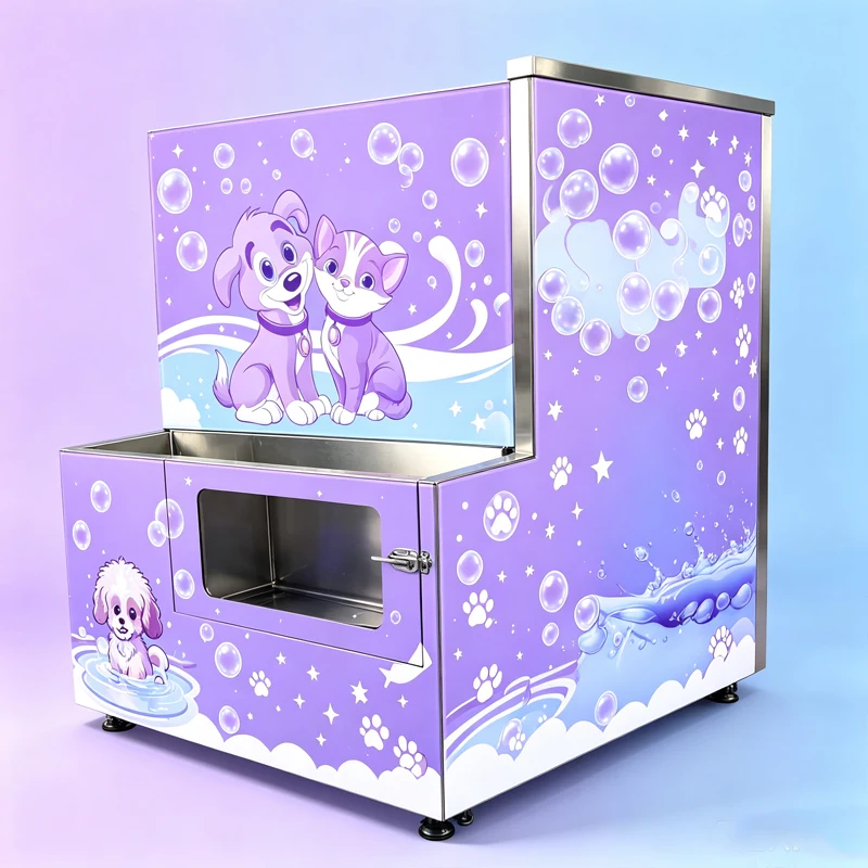 Smart Unattended Pet Bath Station Self Service Dog Wash Machine Support Cash Card QR Code Payment Customized