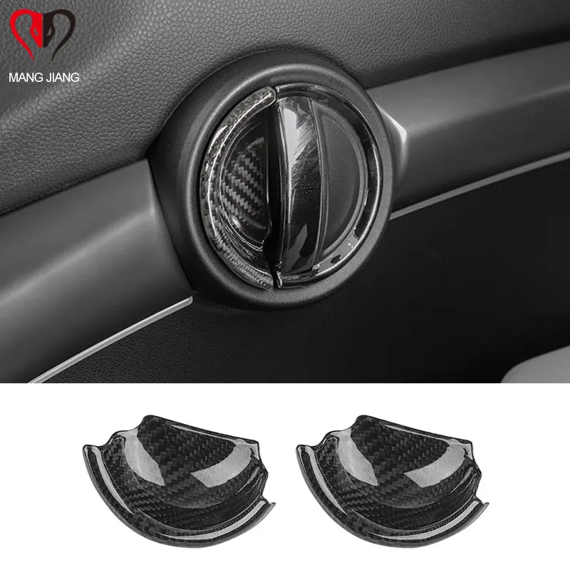 

For Car Door Handle Cover Stickers For Mini Cooper F54 Inner Door Handle Decoration F55 F56 F60 Carbon Fiber Auto Protective