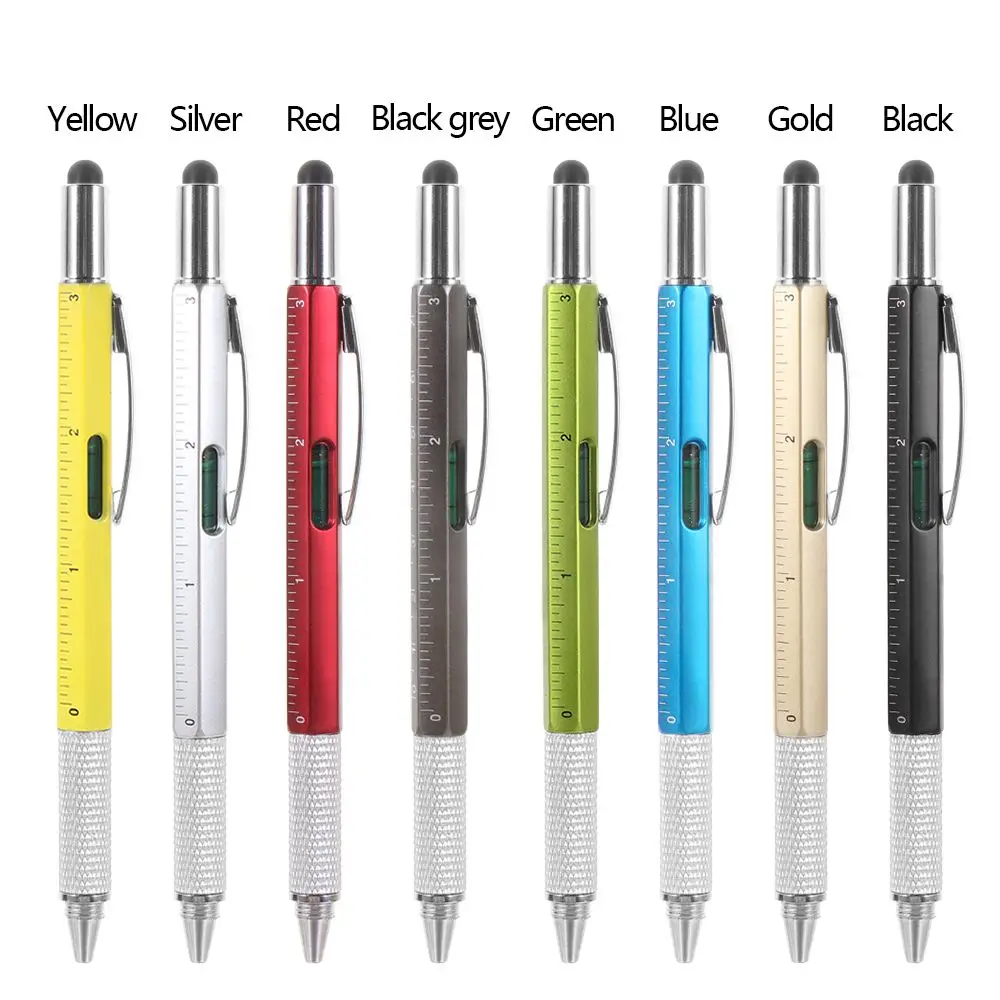 Construction Tools Screwdriver Screen Touch Ballpoint Pen Ruler Gadgets Capacitive Pen Multi-functional Pen image 4