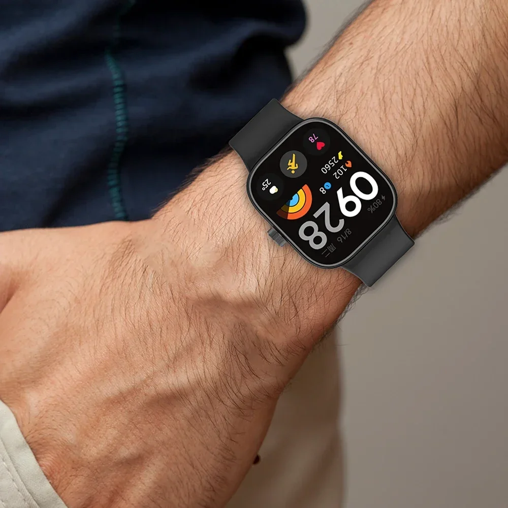 Correia de Silicone Suave para Redmi Watch 4, Acessório Smartwatch, Pulseira de Substituição, Xiaomi Mi Band 8 Pro, Pulseiras de Relógio, Esportes